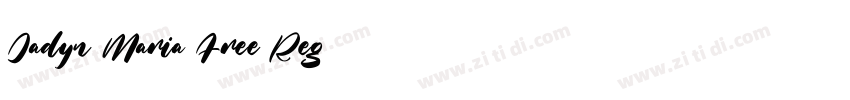 Jadyn Maria Free Reg字体转换